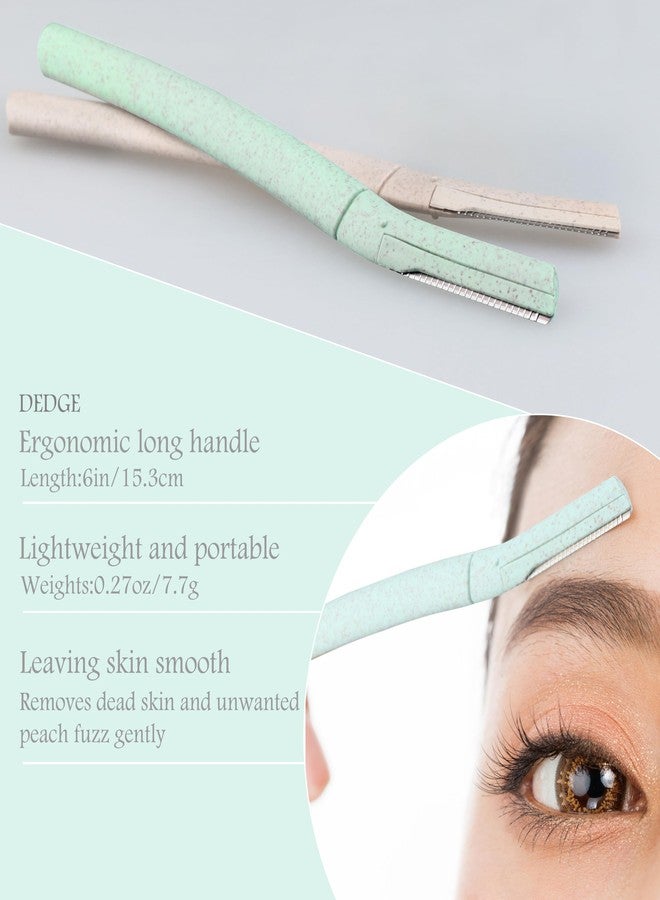 DEDGE Eyebrow Razor Multipurpose Dermaplane Facial Razor for Exfoliation, Eyebrow Shaper, Stainless Steel, Contemporary, Unisex Adults, Stainless Steel, All, 3 Pack - Image 2